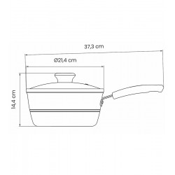 Panela 20cm 2,4 Litros Sicília Antiaderente Tramontina